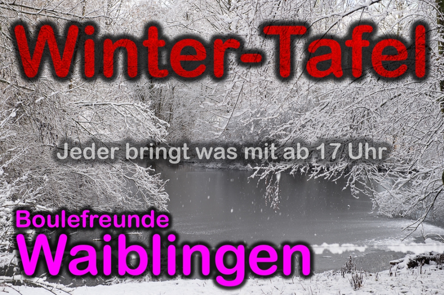 Winter-Tafel